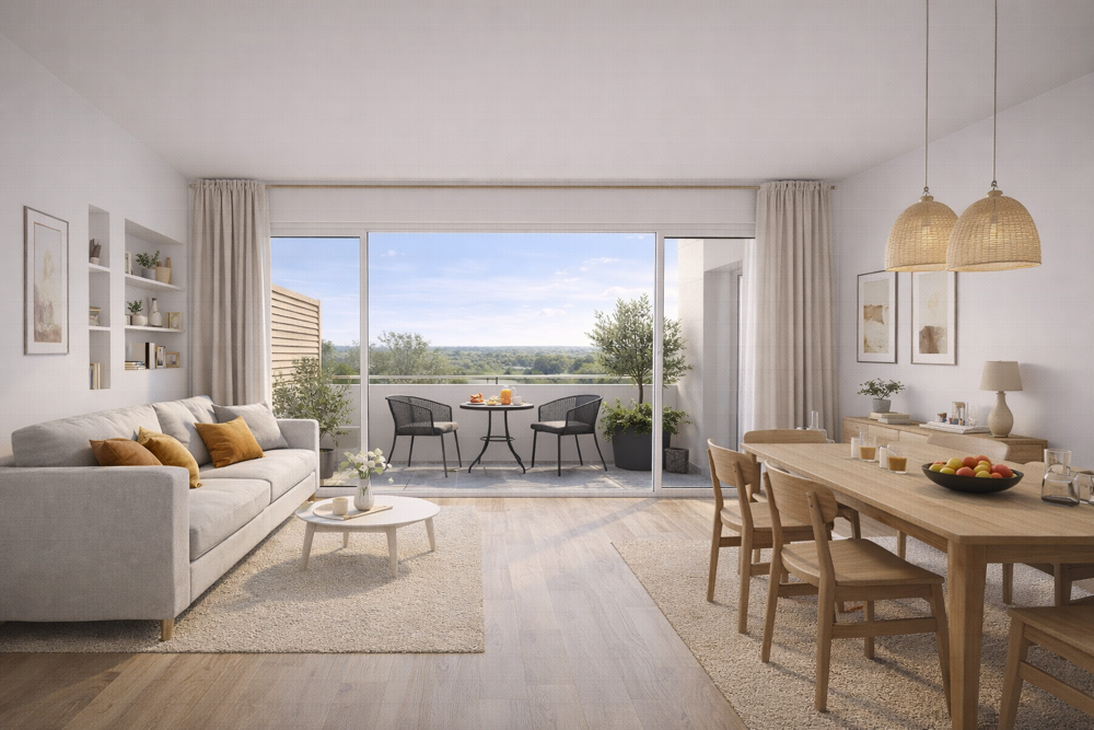 Vente Appartement Vivez au calme près de la Seine : Superbe 3 pièces neuf de 61 m² avec balcon et parking Carrieres sous poissy