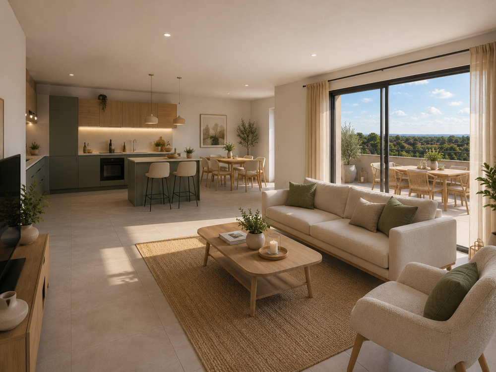 Vente Appartement UN T4 MODERNE AVEC TERRASSE DANS UN CADRE RÉSIDENTIEL RECHERCHÉ ! Bouc bel air