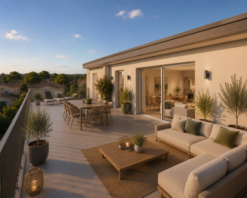 À 10 MINUTES DU PORT  T5 DE STANDING AVEC TERRASSE EXCEPTIONNELLE