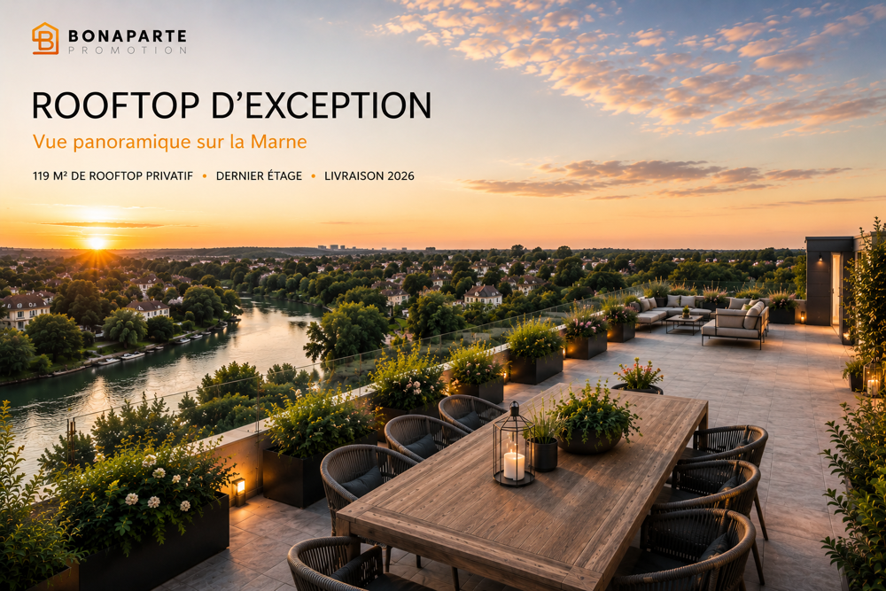 -- ROOFTOP D'EXCEPTION VUE MARNE