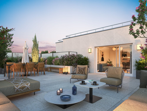   .DERNIERE OPPORTUNITE : MAGNIFIQUE T4 DE 95M� TRAVERSANT EN DERNIER ETAGE, DEUX BELLES TERRASSES Appartement - 4 pi�ce(s)