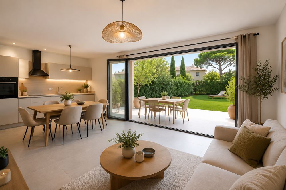 Vente Appartement T4 avec jardin privatif de 185 m² à deux pas du centre-ville Aix en provence