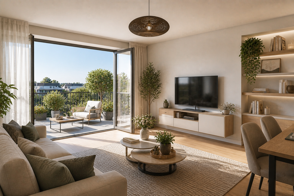 RETOUR DE LOT T2 48m² en dernier étage - BALCON SUD