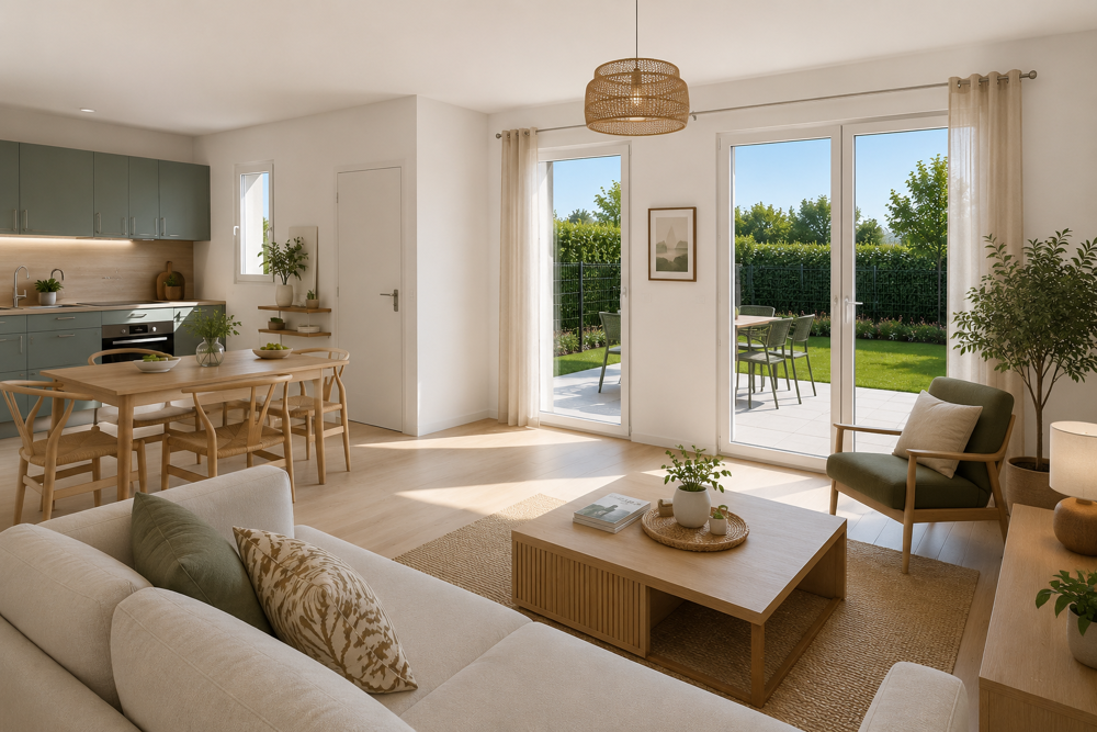Vente Maison À moins de 30min de Rouen – MAISON NEUVE T3 AVEC GRAND JARDIN DANS UN ENVIRONNEMENT PAISIBLE Caudebec les elbeuf