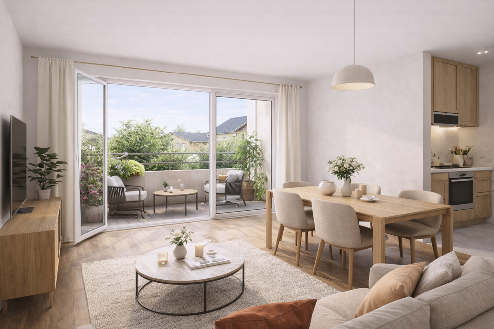 Idéal premier achat : T2 neuf de 37 m² avec extérieur privatif