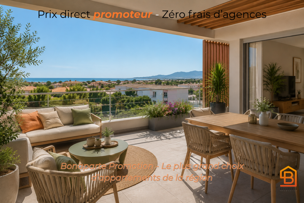 Vente Appartement - AGDE- VOTRE 2 PIECES NEUF IDEALEMENT PLACE ! Agde