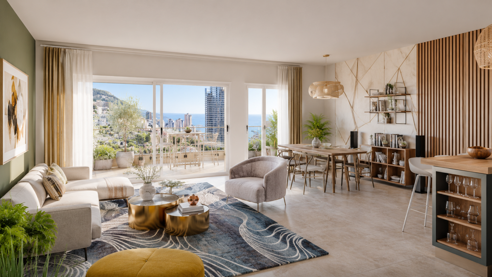 Vente Appartement RETOUR A LA VENTE SPLENDIDE T5 EN DERNIER ETAGE VUE MER AVEC GRANDE TERRASSE ET A PROXIMITE D EMON Beausoleil
