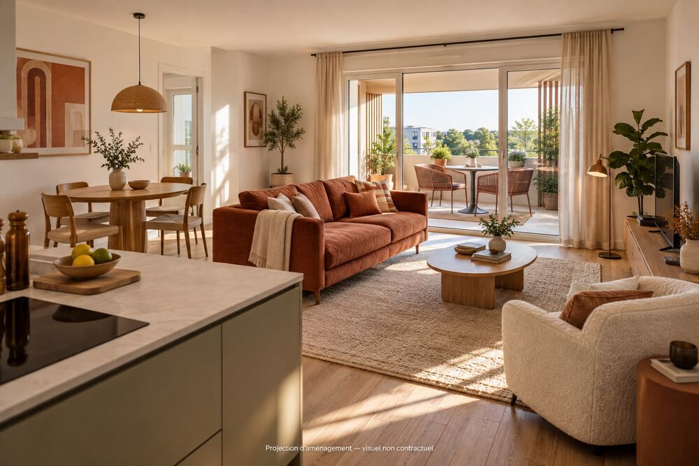 Vente Appartement RENNES – T3 NEUF D'ENVIRON 65 M² AVEC LOGGIA : DE L'ESPACE À VIVRE, UN EXTÉRIEUR À SAVOURER ! Rennes