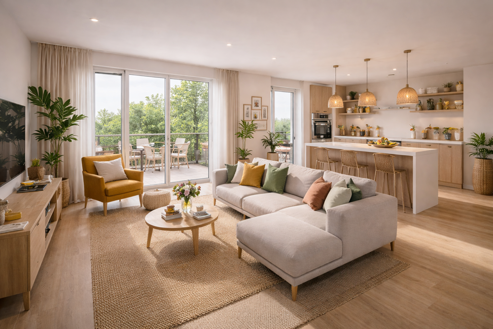 SUBLIME APPARTEMENT DE 4PIECES AVEC GRAND EXTÉRIEUR + PARKINGS ! PROCHE RER ET CENTRE VILLE