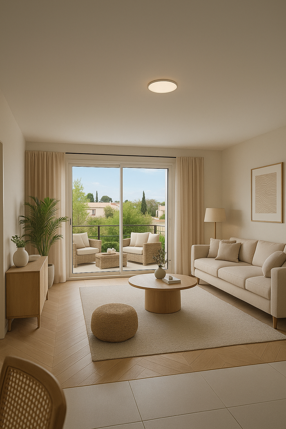 VISITE POSSIBLE POUR CE BEAU T4 AVEC TERRASSE ET VUE DEGAGEE