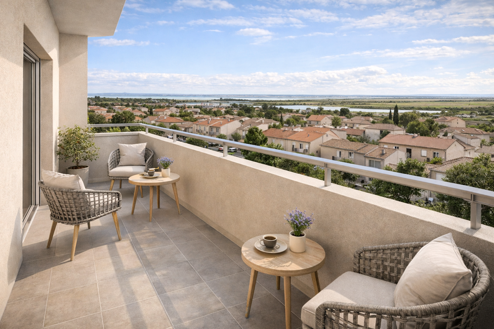 Appartement neuf 3 pièces au 3ème étage sur 4  Entre port, mer et nature