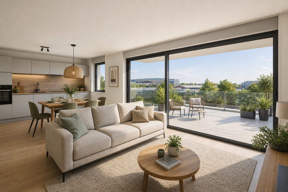 Vente Appartement Balcon XXL proche gare de metz Metz