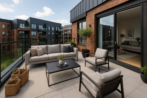   DERNIER ETAGE  APPARTEMENT 5 pi�ces de 96m� traversant avec terrasse de 66m� !!! Appartement - 5 pi�ce(s) - 96 m�