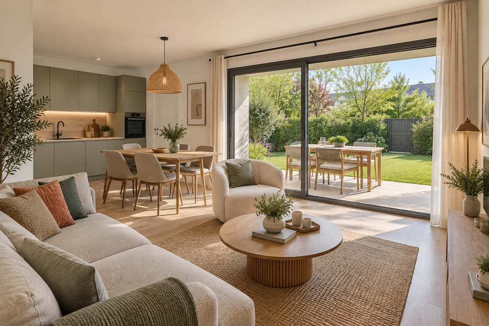 Vente Appartement T3 DE 66 M² EN REZ-DE-JARDIN AVEC TERRASSE, JARDIN ET PARKING Auray