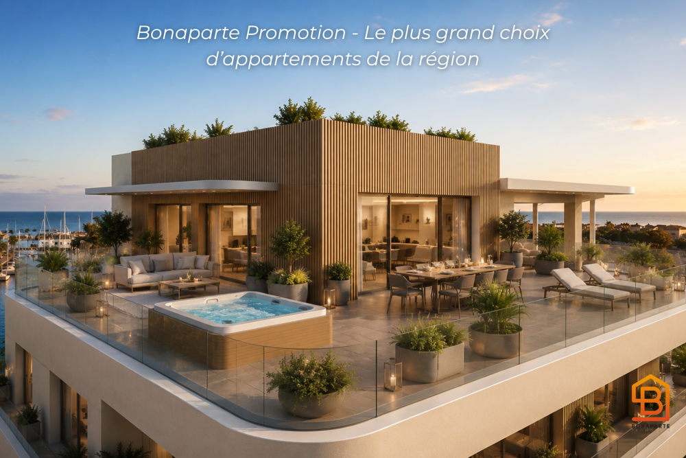 4 PIECE D'EXCEPTION A PALAVAS DE 127M² AVEC TERRASSE PANORAMIQUE, VUE MER