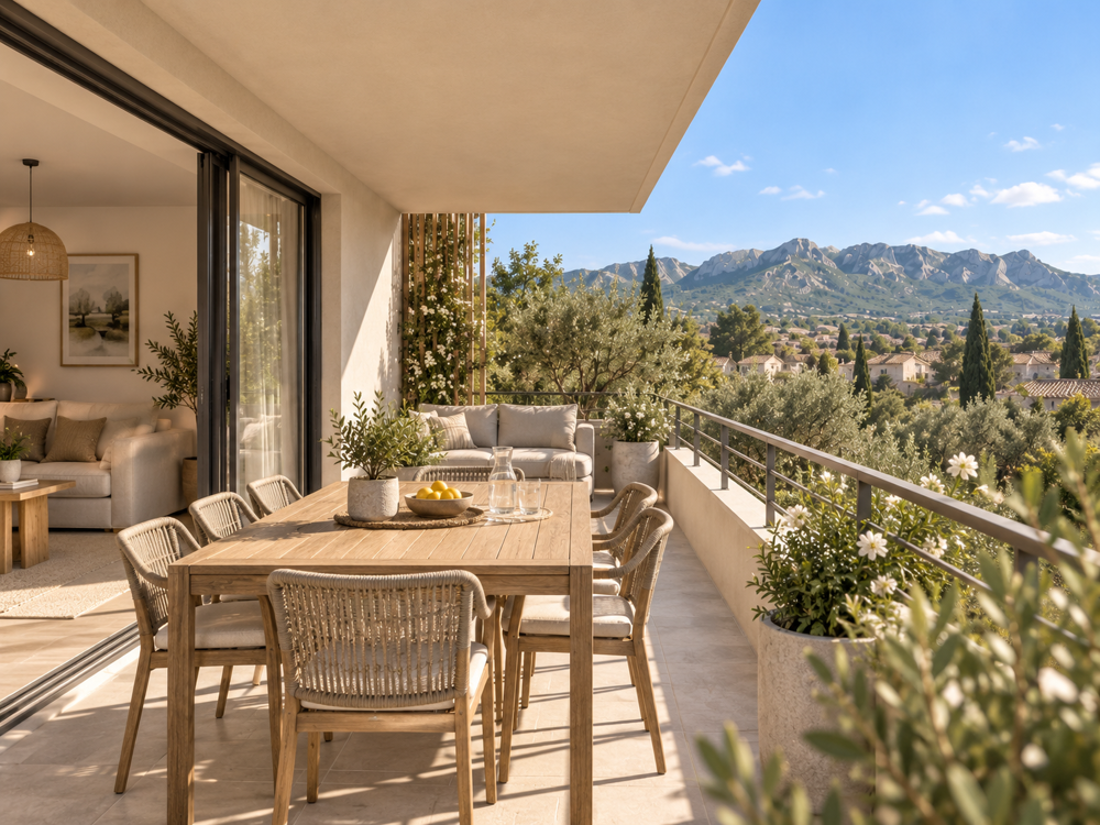 Vente Appartement SAINT-RÉMY-DE-PROVENCE – T3 DE 70 M² AVEC TERRASSE PLEIN SUD ET VUE SUR LES ALPILLES St remy de provence
