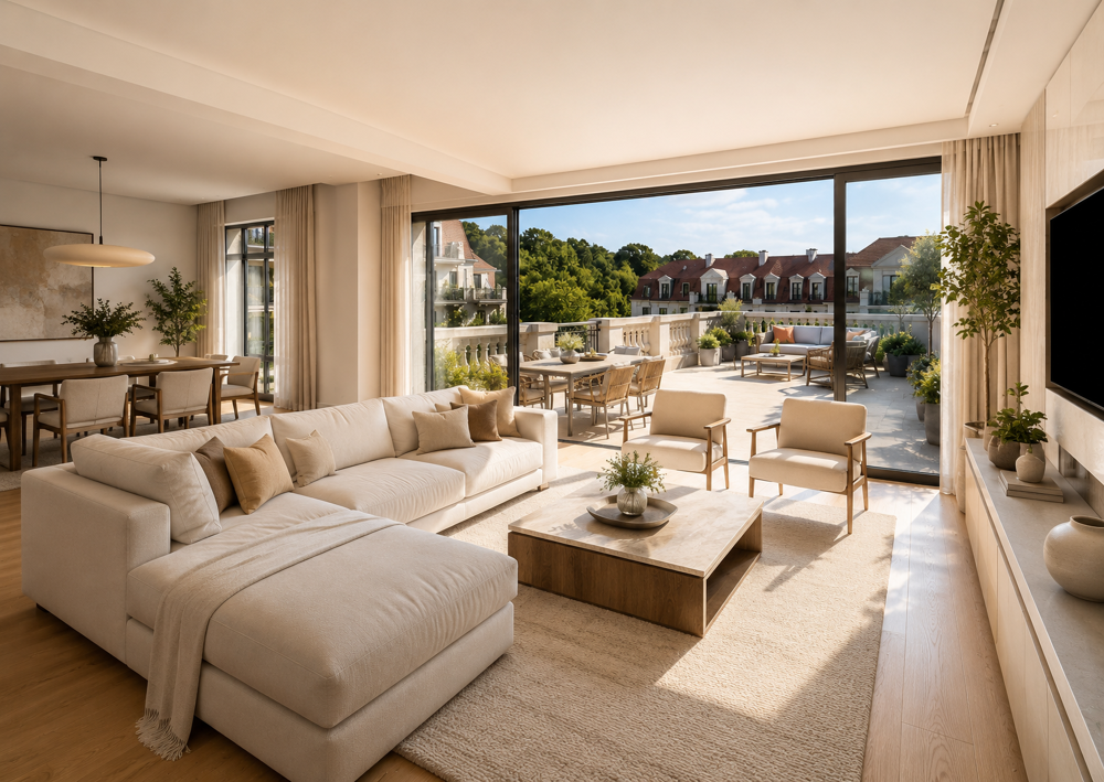 Vente Appartement MAGNIFIQUE T5 NEUF – 112 M2 – BALCON 30 M2- TRAM 6 et 10 Le plessis robinson