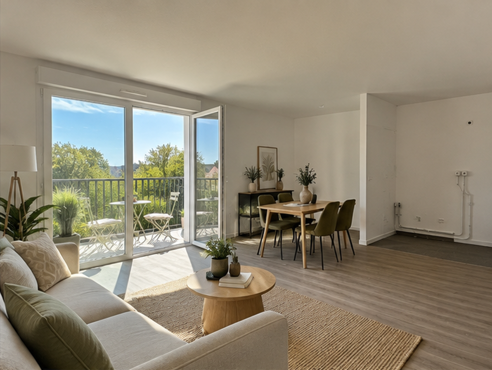 Vente Appartement T3 DE 58 M² AU 2E ÉTAGE AVEC BALCON EST DE 7 M² ET PARKING COUVERT Hennebont