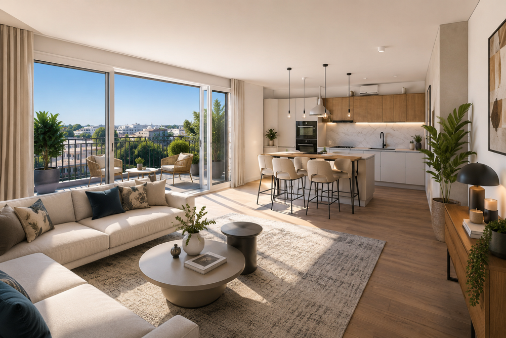 RETOUR DE LOT T4 88m² - LOGGIA et PARKING - LIGNE 7/14/15