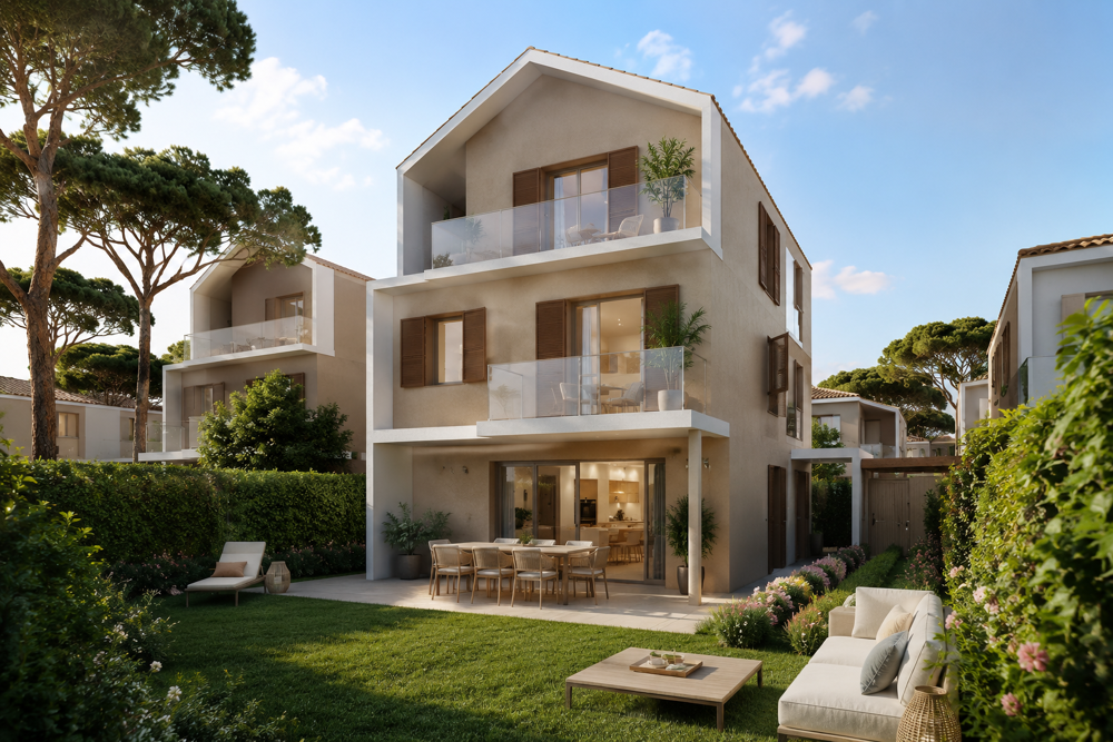 - ANTIBES Villa 4 pièces 104 m² avec jardin et terrasses / Résidence avec piscine