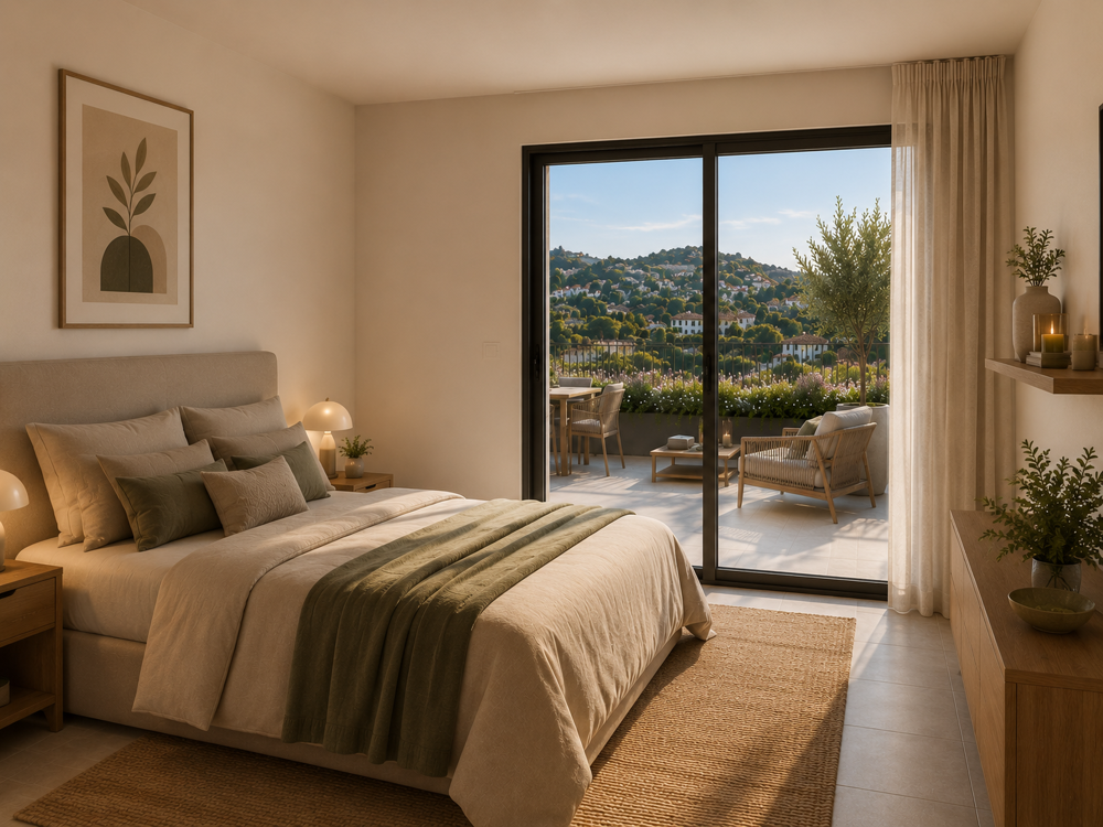 MAGNIFIQUE VILLA SUR LE TOIT DE 4 PIECES - TERRASSE DE 60M² - VUE DEGAGEE MONTAGNE - CALME