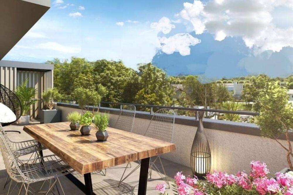 BEAU T3 DE 59 M² AVEC UNE BELLE TERRASSE DE 13M² EXPOSEE PEIN OUEST - PARKINGS ET CAVE INCLUS