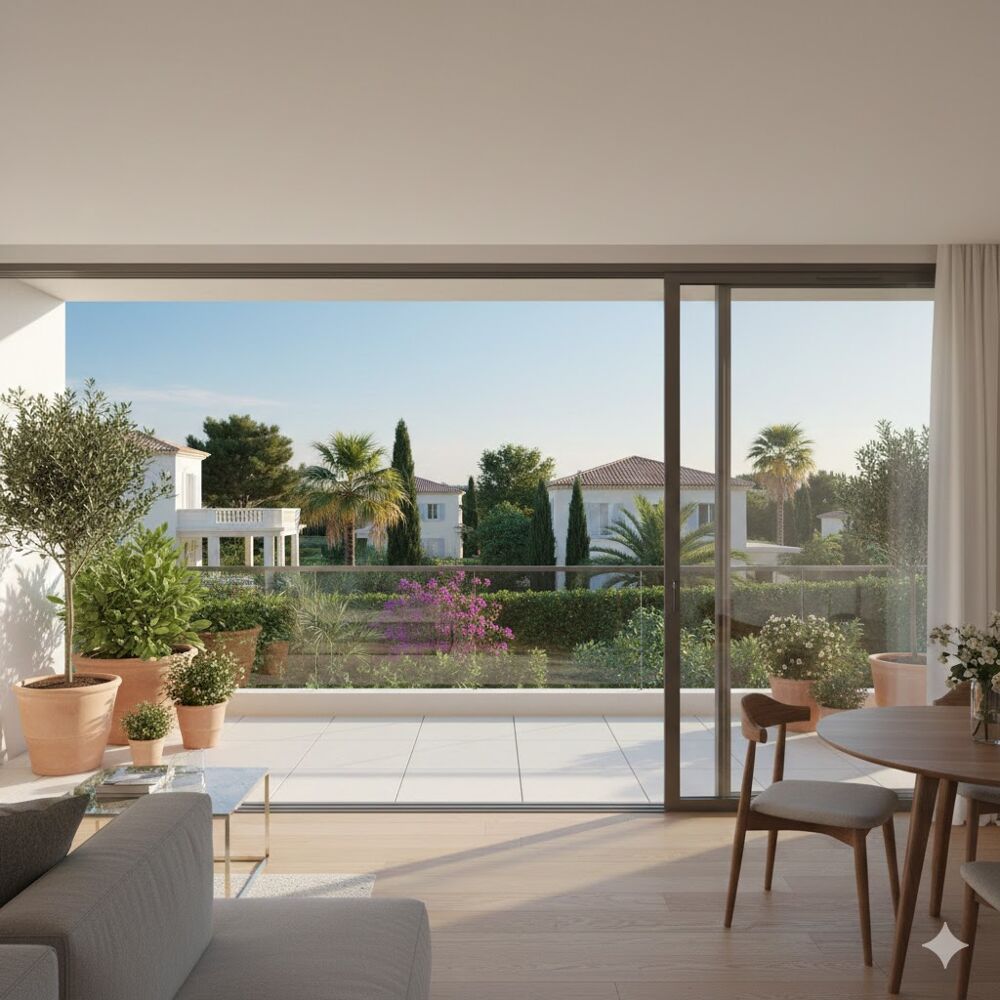 Vente Appartement ANTIBES : RESIDENCE INTIMISTE : MAGNIFIQUE 2 PIECES EN DERNIER ETAGE, VUE DEGAGEE Antibes