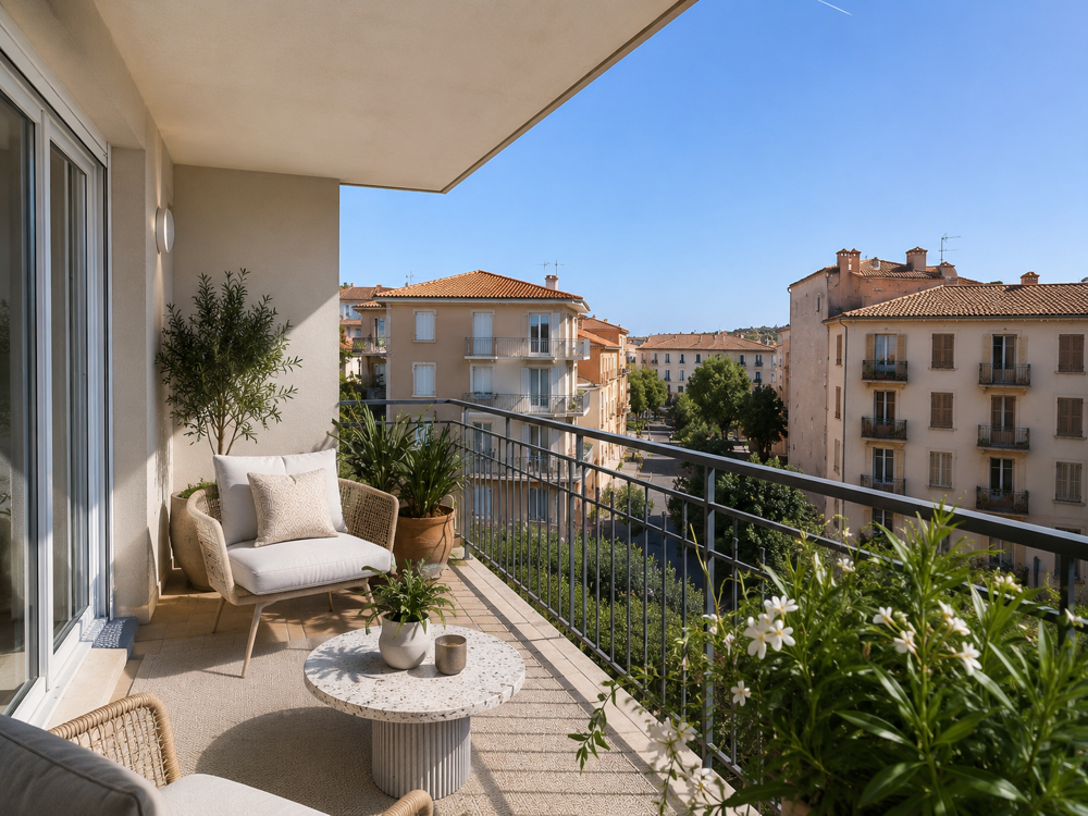 Vente Appartement DERNIERE OPPORTUNITE : RESIDENCE DE STANDING : BEAU 2 PIECES EN ETAGE ELEVE DE 45M² AVEC SA TERRASSE Nice