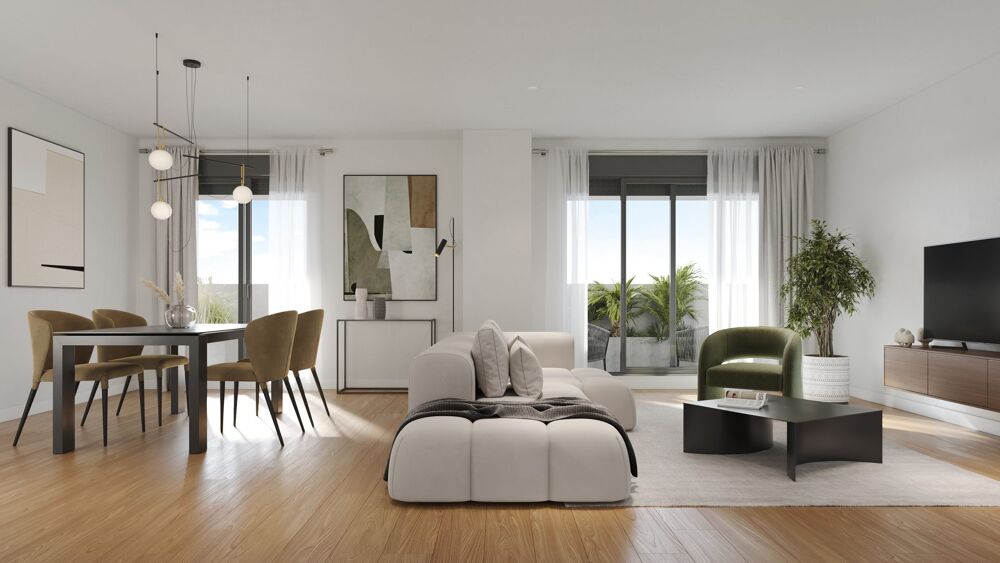 Vente Appartement BIOT : SUBLIME T3 TRAVERSANT DE 75M2 + BELLES TERRASSES AVEC APERCU MER Biot