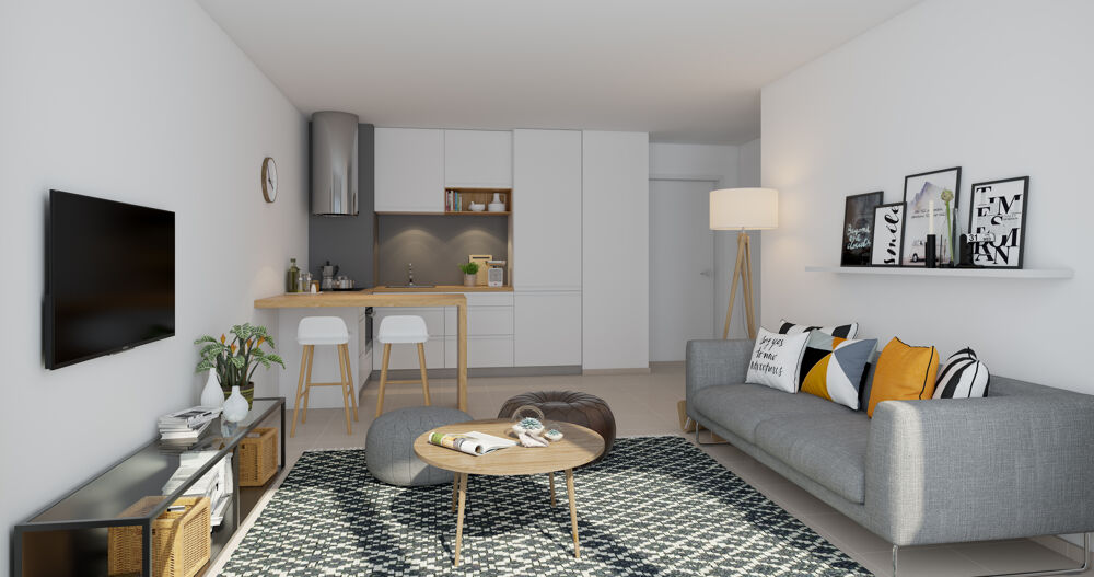 Magnifique 2pièces 45m² avec loggia 7m² et parking !