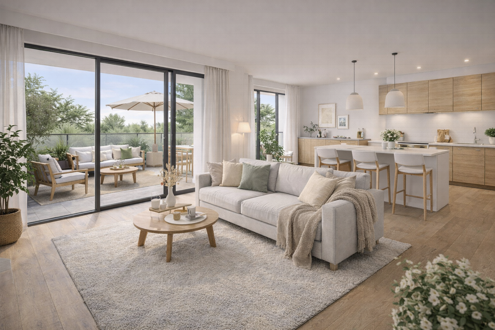 DERNIÈRES OPPORTUNITÉS 3 pièces de 65 m² avec balcon et 2 places de parking