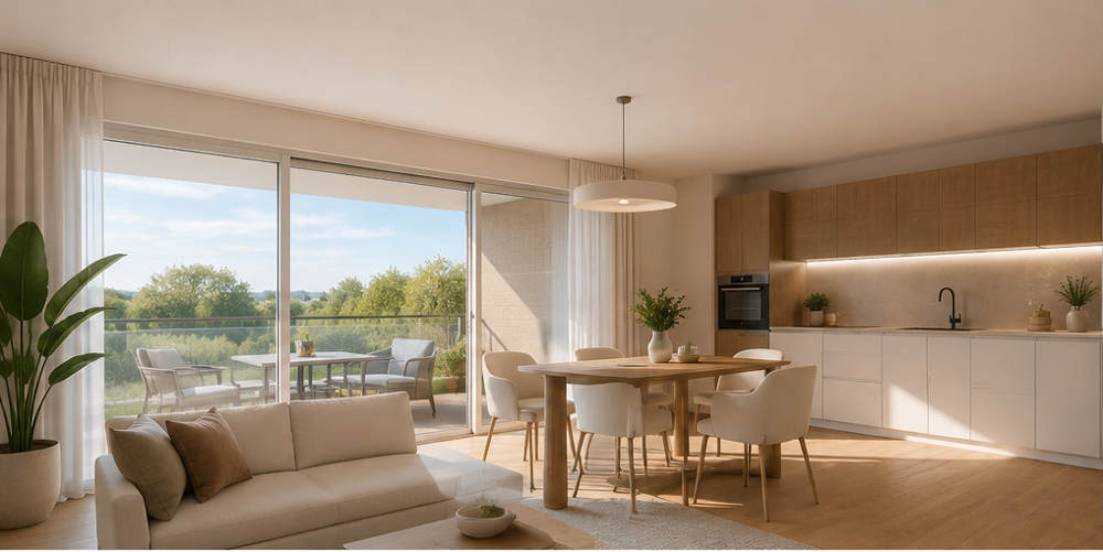 Vente Appartement GRAND T3 75M2 TRIPLE EXPOSITION AVEC TERRASSE Décines-charpieu