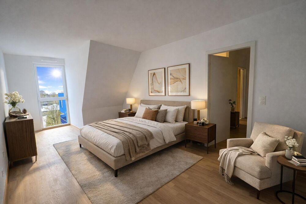 Vente Appartement Élégant duplex de standing au calme absolu, dernier étage avec vue dégagée et balcon, 3 pièces 91 m² Strasbourg