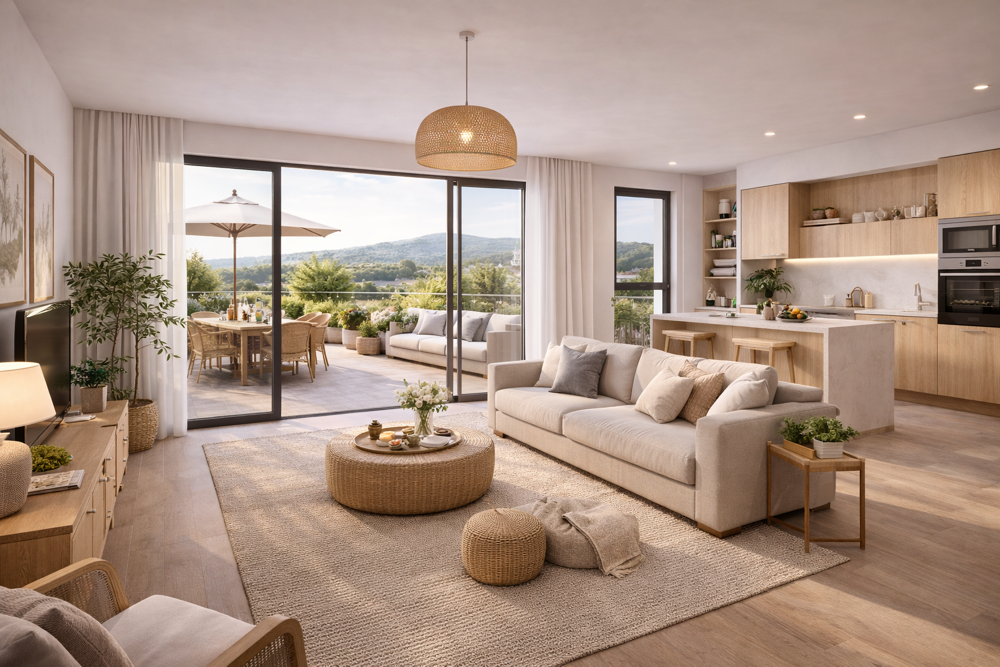 Vente Appartement GRAND T3 de 70m² - VUE DEGAGEE LA ROQUE D'ANTHERON La roque d antheron