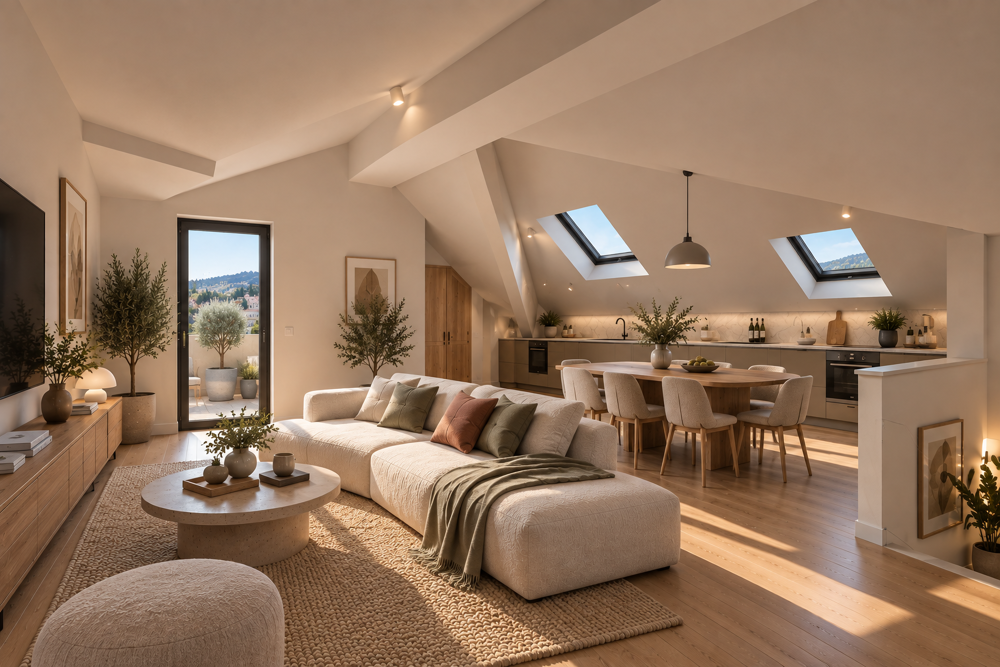 Vente Appartement MAGNIFIQUE DUPLEX EN DERNIER ETAGE DE 90M² AVEC 40M² D'EXTERIEUR - VUE DEGAGEE Nice