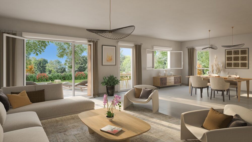 Vente Appartement RETOUR DE LOT : RESIDENCE INTIMISTE : MAGNIFIQUE 4 PIECES DE 85M² EN REZ-DE-JARDIN, PISCINE Biot
