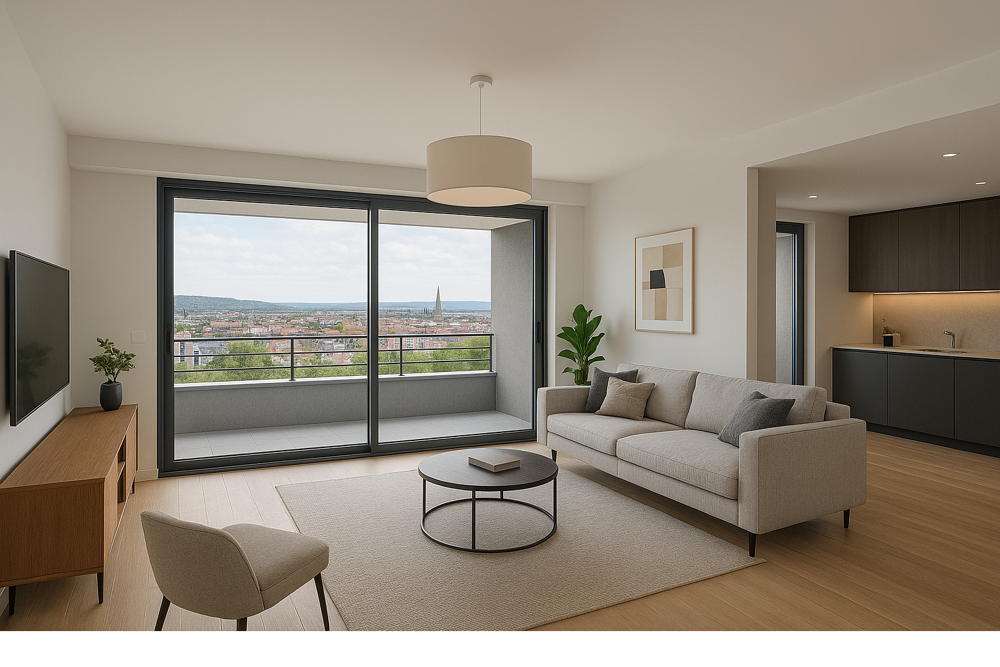 Exceptionnel T4 + grande terrasse avec vue dans quartier très résidentiel