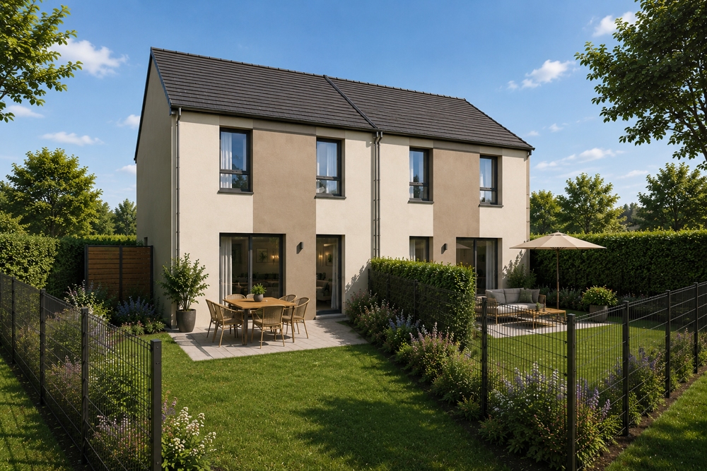 Vente Maison À moins de 30min de Rouen – MAISON NEUVE T3 AVEC GRAND JARDIN DANS UN ENVIRONNEMENT PAISIBLE Caudebec les elbeuf