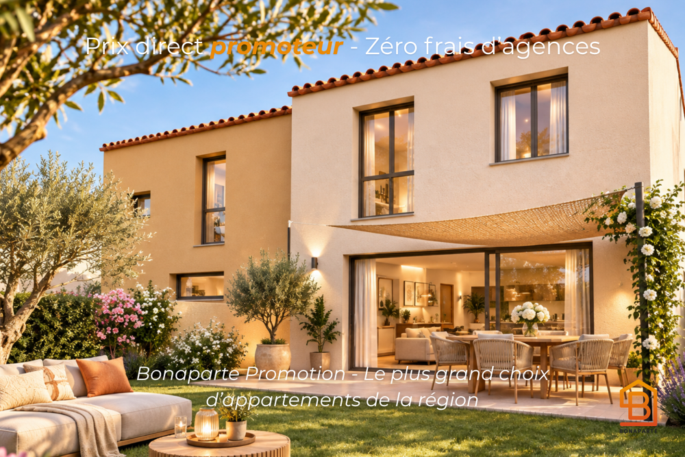 Vente Appartement POUSSAN – MAISON NEUVE 3 CHAMBRES AVEC JARDIN DE 114 M² ET GARAGE Poussan