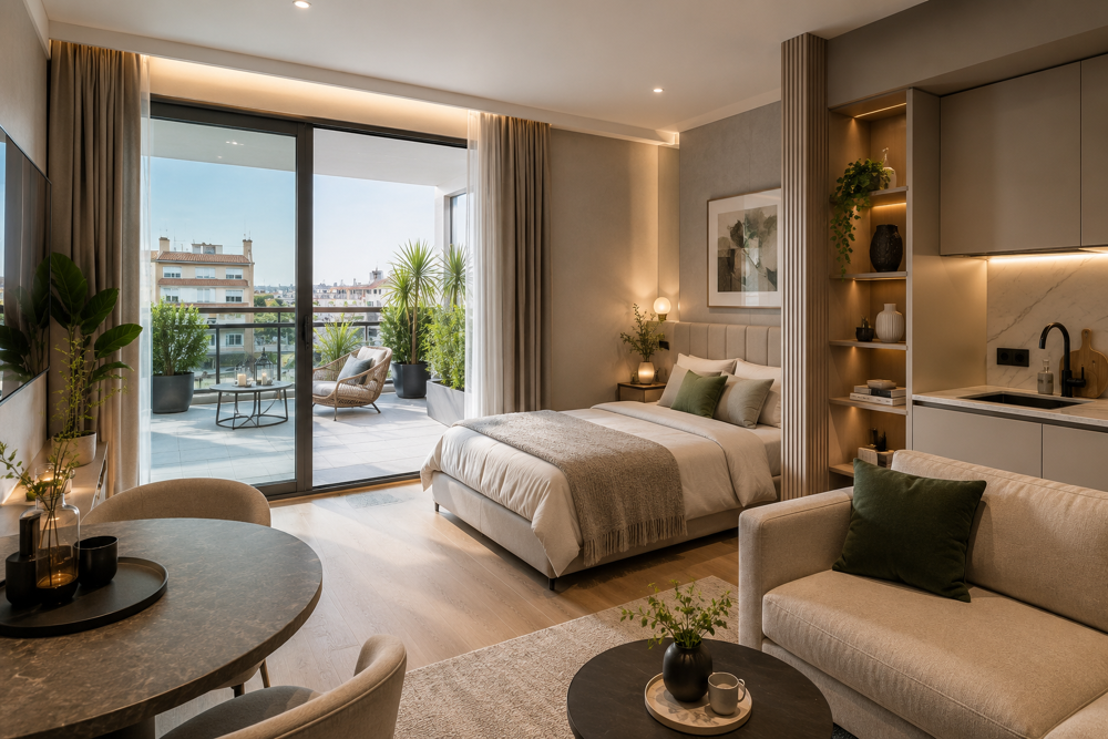 STUDIO 35m² -Terrasse 9m² - Ligne 15 au pied !