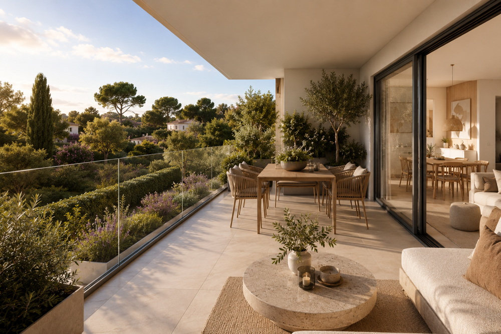 NOUVEAUTE : SECTEUR PRISE : GRAND 2 PIECES DANS RESIDENCE INTIMISTE AVEC PISCINE AU CALME ABSOLU