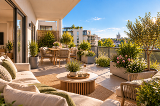 Vente Appartement Terrasse – Tram à pied Joue les tours
