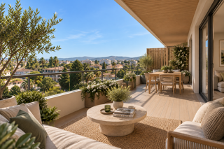 Vente Appartement .T3 LUMINEUX AVEC GRANDE TERRASSE ET VUE DÉGAGÉE À JUAN-LES-PINS CENTRE Antibes