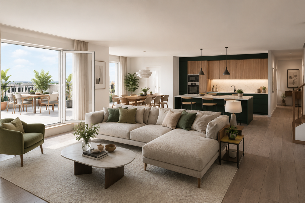 RARE DUPLEX T5 DE 98 M² avec TERRASSE et PARKINGS en TVA 5,5 %