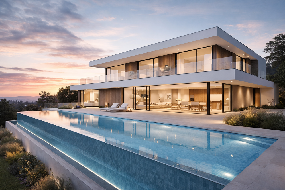 * VILLA D'ARCHITECTE AVEC PISCINE A 5 MINUTES A PIED DE LA PLAGE