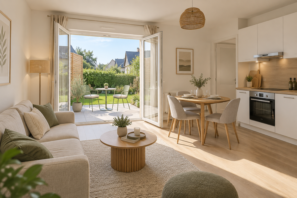 Vente Appartement T3 DE 68 M² EN REZ-DE-JARDIN AVEC TERRASSE DE 8 M², JARDIN DE 12 M² ET PARKING Crach