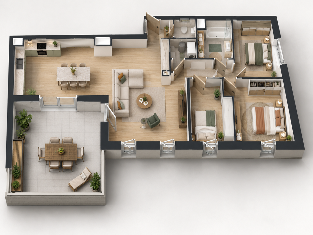 Vente Appartement EXCEPTIONNEL : T4 EN ATTIQUE , TERRASSE DE 31 M² + SEJOUR DE 61 M² ! Haguenau