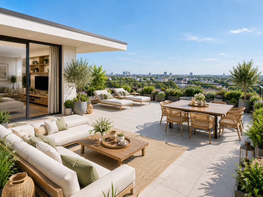 BEL APPARTEMENT D'EXCEPTION AVEC 37M2 DE TERRASSE !