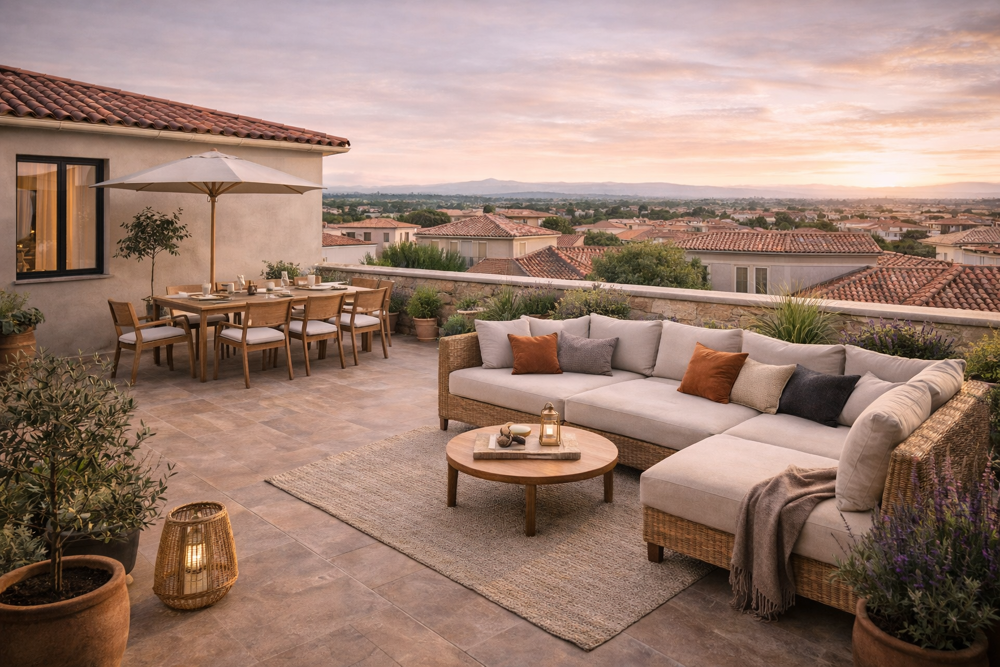 AIX EN PROVENCE - 5P DE 115M² EN DERNIER ETAGE AVEC TERRASSE DE 40M²