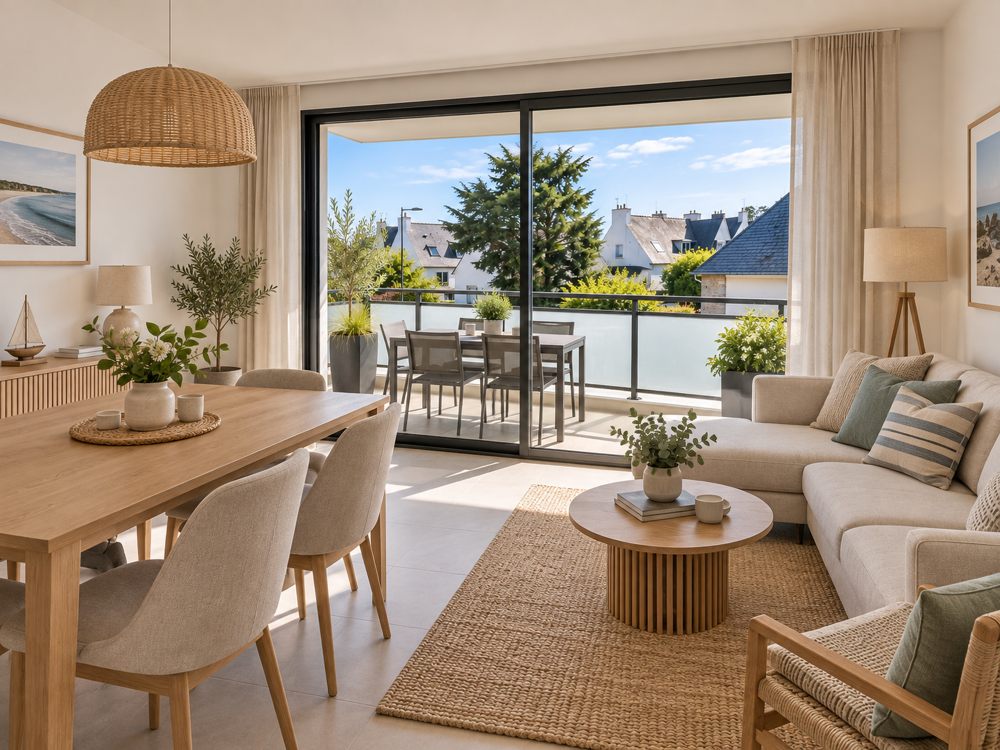 Vente Appartement *T4 DE 77 M² AU 1ER ÉTAGE AVEC BALCON DE 8 M² ET 2 PARKINGS Quiberon